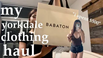 yorkdale toronto mall - try on clothing haul #1