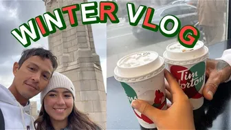 winter vlog | christmas giveaway, gingerbread house, and more