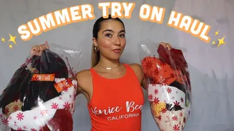 HUGE summer clothing try on haul *beachy outfits* #1