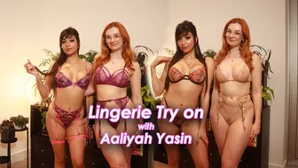 See-through Lingerie Try on with Aaliyah Yasin