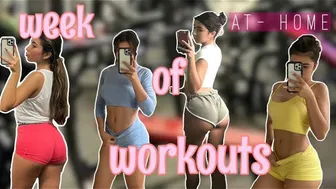 my week of workouts| *how i stay fit at home* lower body + upper body & gym tips at home