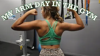 my arm day in the gym *get bigger biceps for girls*