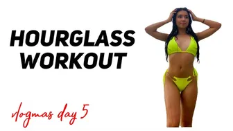 VLOGMAS DAY 5: HOURGLASS WORKOUT| 20 days before christmas