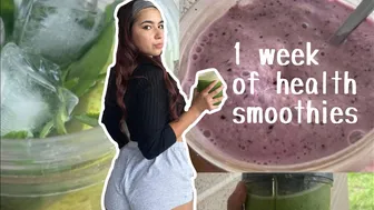 1 week of health juices & smoothies // rating, benefits, my experience & results #1