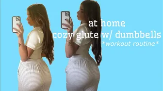 glute workout at home *cozy edition* | mia paris