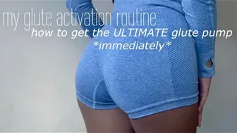 my ultimate glute activation routine *how to get a glute pump immediately* | mia paris #1