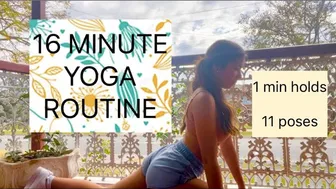 16 min yoga routine *EASY NO EQUIPMENT*