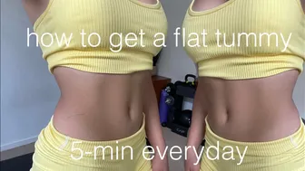 5-MIN FLAT TUMMY WORKOUT (do this EVERYDAY for a flat stomach) #1