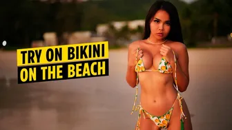 Try On Bikini On The Beach | Ping