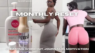 MONTHLY RESET: cleaning, workout, motivation