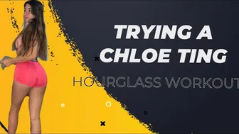 TRYING A CHLOE TING WORKOUT *FOR THE FIRST TIME* | Hourglass workout #1