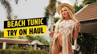 Beach Tunic Try On Haul | Olya Lelay #1