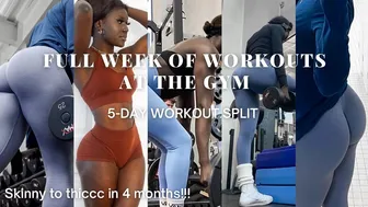 FULL WEEK OF WORKOUTS AT THE GYM: the 5-day workout split that transformed my body in just 4 months