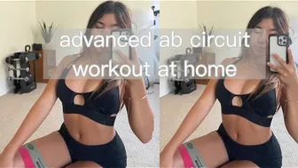 advanced ab circuit workout at home | mia paris #1