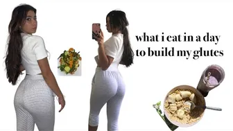 WHAT I EAT IN A DAY TO BUILD MY GLUTES | mia paris