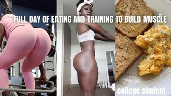 FULL DAY OF EATING AND TRAINING TO BUILD MUSCLE AS A COLLEGE STUDENT: the quad workout you need!