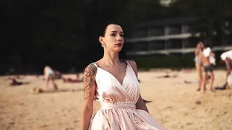 Beauty Long Dress Model Film On The Beach | Honey Bunnies #2