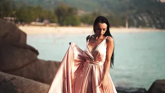 Beauty Long Dress Model Film On The Beach | Honey Bunnies #3