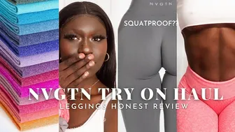 NVGTN TRY ON HAUL AND REVIEW: activewear try on haul, squat test #1