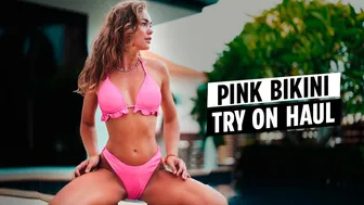 Pink ???????? Beach Bikini Try On | Honey Bunnies