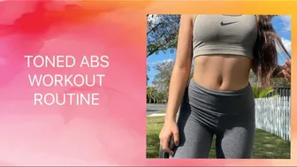 TONED ABS WORKOUT ROUTINE