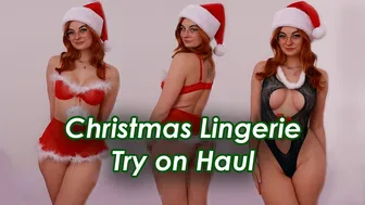 Christmas lingerie try on haul