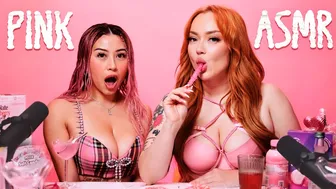 ASMR ♥️♥️ Pink ♥️♥️ DESSERT PARTY with Emma Magnolia & Lauren Jasmine #1