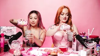 ASMR ♥️♥️ Pink ♥️♥️ DESSERT PARTY with Emma Magnolia & Lauren Jasmine #2