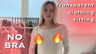 Transparent clothing fitting