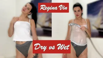 TOP and STRINGS - dry vs wet ???????????? - check my look BEFORE and UNDER WATER ???????????? #wet #dry #wetvsdry