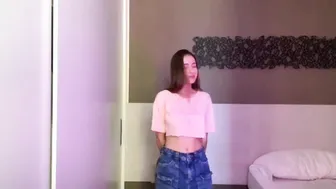 4k transparent change clothes with Hot ♥️♥️ #4