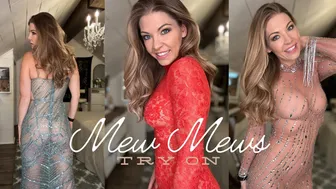 Sheer Elegance: Trying On 3 Stunning @mewmewsfashion Dresses | Which Look Is Your Favorite?