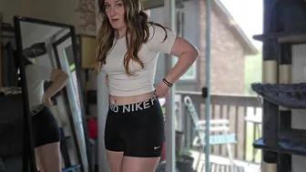 [4K] | Try On Haul | Get Ready With Me | See Through No Bra | Tight NIKE PRO 2024 #2