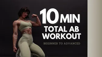 10 MIN AB WORKOUT // follow along // BEGINNER-ADVANCED | LeanBeefPatty #1