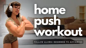 HOME PUSH WORKOUT | under 10 min follow along bodyweight workout