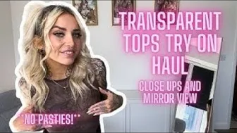 [4K] Try on Haul : amazing transparent review in dressing room | gorgeous outfits