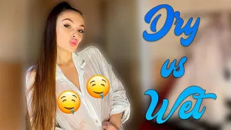 [4K] Transparent Dry vs Wet Try on Haul with Sophia