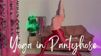 Yoga in Pantyhose #1