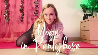 Yoga in Pantyhose #1