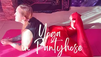 Yoga in Pantyhose