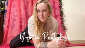 Yoga in Pantyhose #1