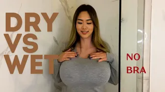 Dry vs Wet challenge, Transparent, No Bra by ALESHA #1