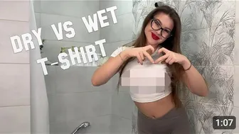 Nude ♥️♥️♥️♥️ HD Dry vs Wet ❤️♥️♥️❤️ ll Transformation ll Russian transparent girl ll #transformation #1