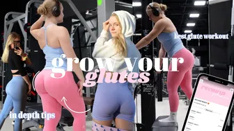 GLUTE GROWTH WORKOUT | *best* glute exercise, common mistakes & tips for growth + oner active hauls #1