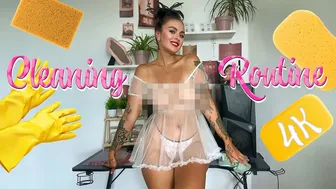 [4K] Transparent Cleaning | See Through Nightgown #1