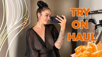 [4K] Transparent Try On Haul | Fitting room | See-Through Clothes #1