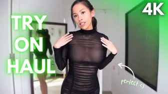 4K Transparent Try On Haul: Lingerie See Through TRY ON (Mirror & Close up) #1