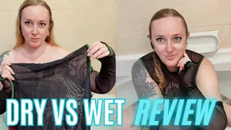 Transparent Goth Top WET vs DRY Test in Bath