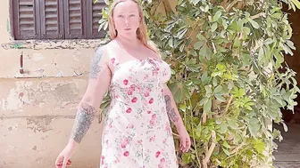 Try On Sundress Detailed Review #nobra #whitesundress #sundress #tryon #4