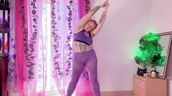 Purple Pantyhose Yoga for Beginners #2